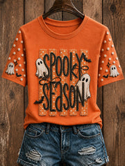 Spooky Season T-Shirt Halloween Ghosts Merch Best Women Halloween Outfit
