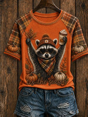 Tis The Season Raccoon T-Shirt Autumn Halloween Shirt Gift For New Season