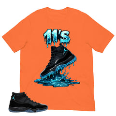 11's Dripping Shirt - Matching Air Jordan 11 Gamma Blue 2025