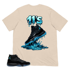11's Dripping Shirt - Matching Air Jordan 11 Gamma Blue 2025