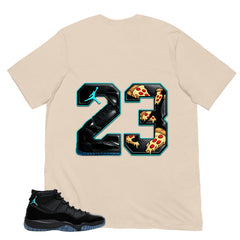 Number 23 Legend Shirt - Matching Air Jordan 11 Gamma Blue 2025