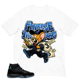 Finesse The Bag Shirt - Matching Air Jordan 11 Gamma Blue 2025