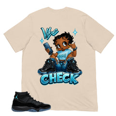 Vibe Check Shirt - Matching Air Jordan 11 Gamma Blue 2025