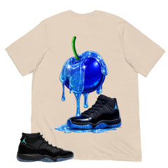 Apple Dripping Sneaker Shirt - Matching Air Jordan 11 Gamma Blue 2025