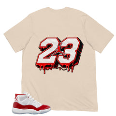 Number 23 Legend Shirt - Matching Air Jordan 11 Retro 'Cherry'