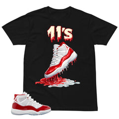 11's Dripping Shirt - Matching Air Jordan 11 Retro 'Cherry'