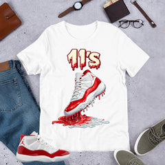 11's Dripping Shirt - Matching Air Jordan 11 Retro 'Cherry'
