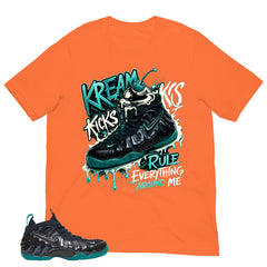 Kream Kicks Shirt - Matching Air Foamposite Pro 'Aqua'