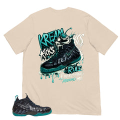Kream Kicks Shirt to Matching Foams Pro Aqua