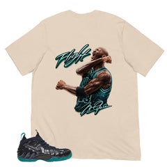 Flight Legend MJ Shirt - Matching Air Foamposite Pro 'Aqua'