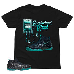 Sneakerhead Blood Shirt to Matching Foams Pro Aqua