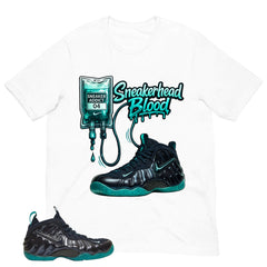 Sneakerhead Blood Shirt to Matching Foams Pro Aqua