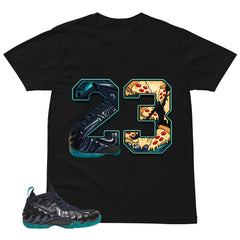23 Legend MJ Shirt to Matching Foams Pro Aqua