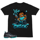 Vibe Check Shirt to Matching Foams Pro Aqua