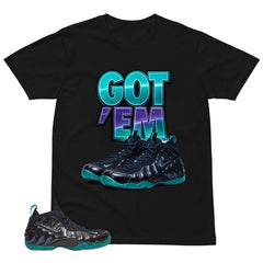 Got 'Em Sneaker Shirt to Matching Foams Pro Aqua