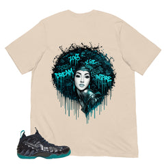 Afro Queens Shirt to Matching Foams Pro Aqua