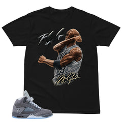 Graphic Tee Flight Legend MJ Shirt - to Matching 5s Wolf Grey