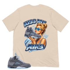 Graphic Tee Kiss My Airs Shirt - to Matching 5s Wolf Grey
