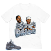 Daaamn Meme Shirt - Matching Air Jordan 5 Retro 'Wolf Grey' 2026