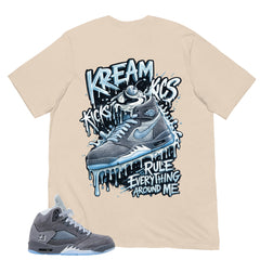 Kream Kicks Shirt - Matching Air Jordan 5 Retro 'Wolf Grey' 2026
