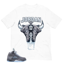 23 Bull Legend Shirt - Matching Air Jordan 5 Retro 'Wolf Grey' 2026