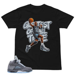 Goat Shirt - Matching Air Jordan 5 Retro 'Wolf Grey' 2026