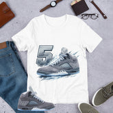 5's Sneaker Shirt - Matching Air Jordan 5 Retro 'Wolf Grey' 2026