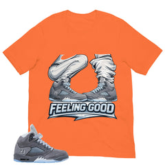 Feeling Good Shirt - Matching Air Jordan 5 Retro 'Wolf Grey' 2026