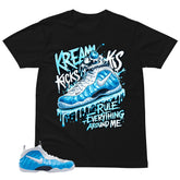 Kream Kicks Shirt - Matching Air Foamposite Pro 'University Blue' 2026