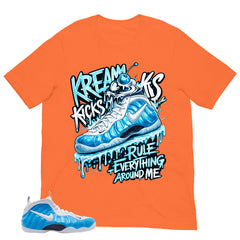 Kream Kicks Shirt - Matching Air Foamposite Pro 'University Blue' 2026