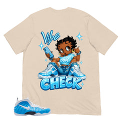 Vibe Check Shirt - Matching Air Foamposite Pro 'University Blue' 2026