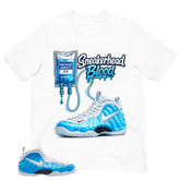 Sneakerhead Blood Shirt - Matching Air Foamposite Pro 'University Blue' 2026