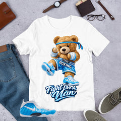 Flight Like A Man Bear Shirt - Matching Air Foamposite Pro 'University Blue' 2026
