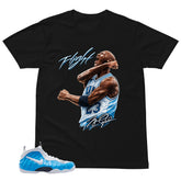 Flight Legend MJ Shirt - Matching Air Foamposite Pro 'University Blue' 2026