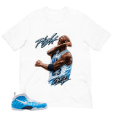 Flight Legend MJ Shirt - Matching Air Foamposite Pro 'University Blue' 2026