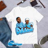 Daamn Meme Shirt - Matching Air Foamposite Pro 'University Blue' 2026