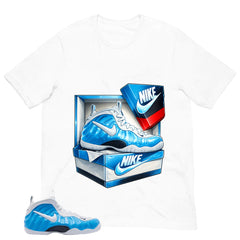 New Kicks Shirt - Matching Air Foamposite Pro 'University Blue' 2026