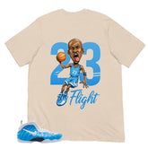 23 Flight Legend Shirt - Matching Air Foamposite Pro 'University Blue' 2026