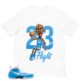23 Flight Legend Shirt - Matching Air Foamposite Pro 'University Blue' 2026