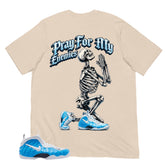 Pray For My Enemies Shirt - Matching Air Foamposite Pro 'University Blue' 2026