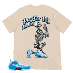 Pray For My Enemies Shirt - Matching Air Foamposite Pro 'University Blue' 2026