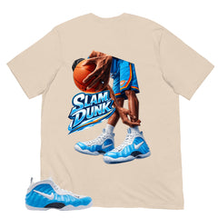 Slam Dunk Shirt - Matching Air Foamposite Pro 'University Blue' 2026