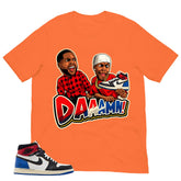 Daaamn Meme Shirt - Matching Air Jordan 1 Union x Fragment