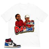 Daaamn Meme Shirt - Matching Air Jordan 1 Union x Fragment