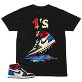 1's Dripping Shirt - Matching Air Jordan 1 Union x Fragment