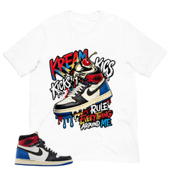 Kream Kicks Shirt - Matching Air Jordan 1 Union x Fragment