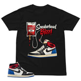Sneakerhead Blood Shirt - Matching Air Jordan 1 Union x Fragment