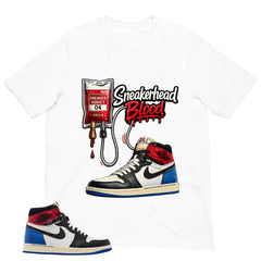 Sneakerhead Blood Shirt - Matching Air Jordan 1 Union x Fragment