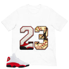 Number 23 Legend Shirt - Match Air Jordan 13 'True Red' 2026