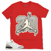 23 Legend Air Shirt Match Jordan 3 White Cement Reimagined